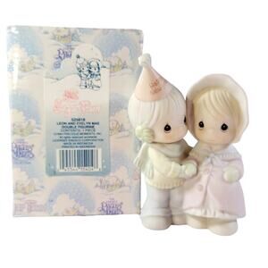 Precious Moments Sugar Town Leon, Evelyn Mae Double Figurine Enesco 529818 1994